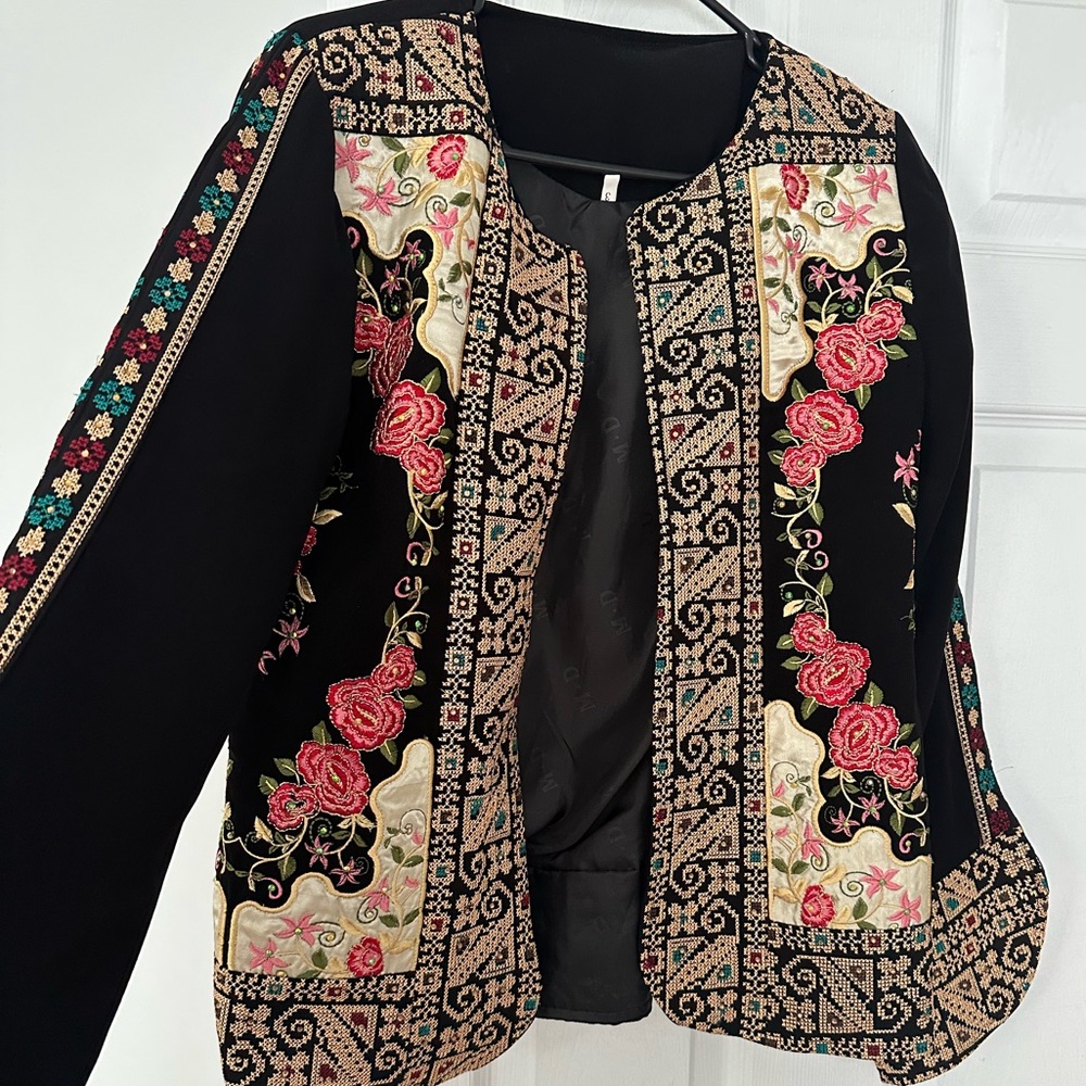 Palestine ثوب Tatreez Blazer جاكيت تطريز فلسطيني